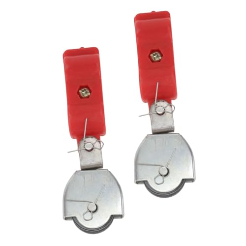 HOMOCONO ワイヤーロープ昇降滑車 小型軽量設計 トラック荷重牽引用 ケーブルスムーズ移動用 業務用工具 2個セットリフト荷重ベアリングプーリー